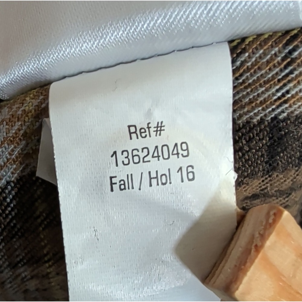 Eddie Bauer First Ascent Plaid Shirt Mens Large L Brown Tan Yellow Button Down - Picture 12 of 13